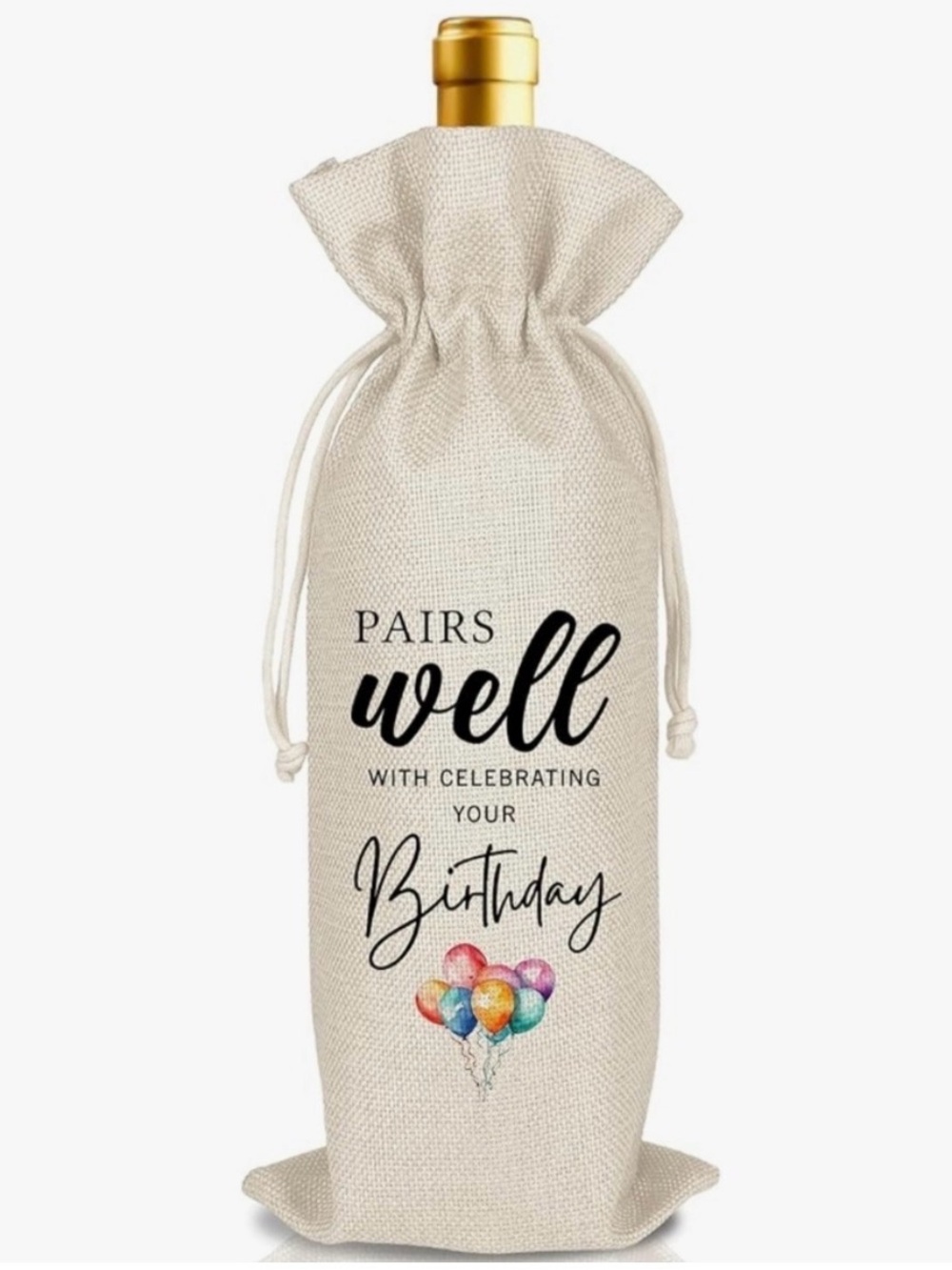 Birthday Wine Bottle Gift Bag